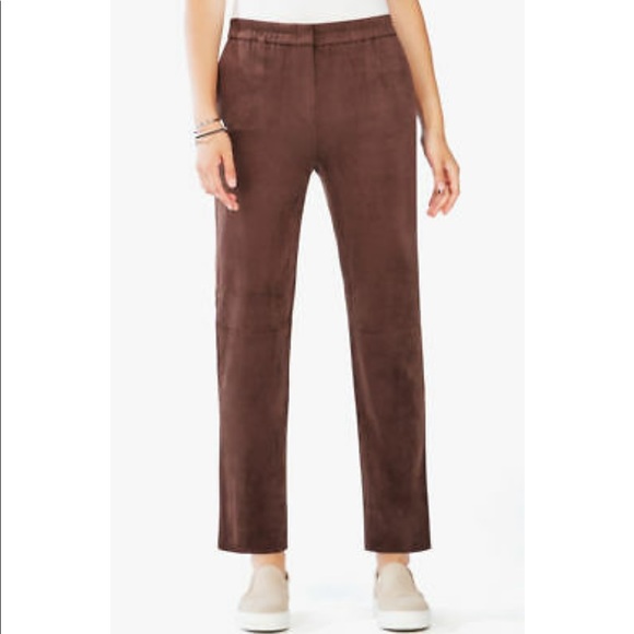 NWT BCBG Omari Faux Suede Pants in Carbon - Picture 7 of 8